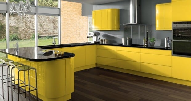 Treviso-Gloss Yellow-Roomset