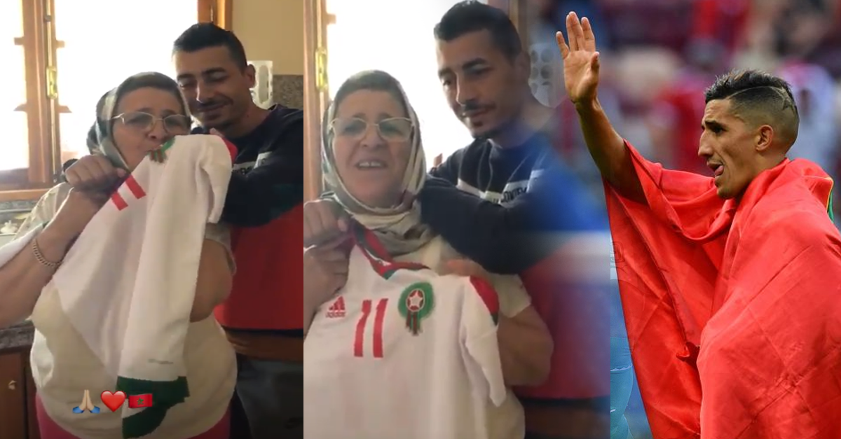 بالفيديو:والدة فيصل فجر تفاجئ لاعبي المنتخب الوطني