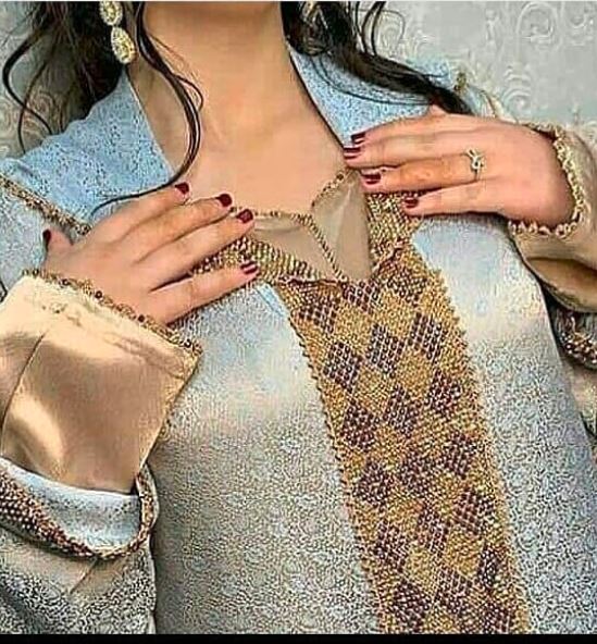 تشكيلة من الجلابة المغربية بثوب الراندة لعاشقات الأناقة و التميز