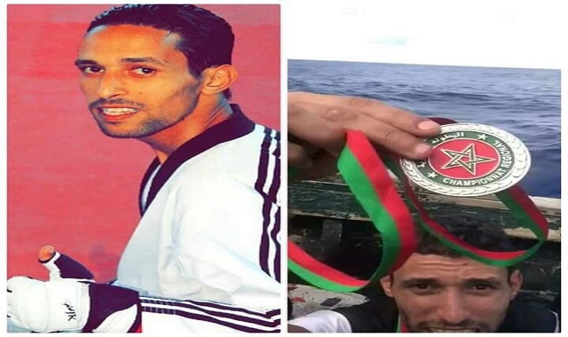 بالفيديو.. بطل مغربي في التايكنوادو يركب قارب الموت ويرمي بميدالياته في البحر