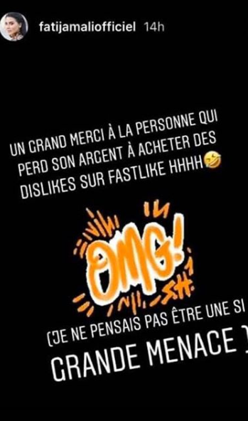 بعد تعرض أغنيتها لانتقاد شديد فاتي جمالي ترد "فنان شرا الديسلايك حينت كنشكل عليه تهديد"