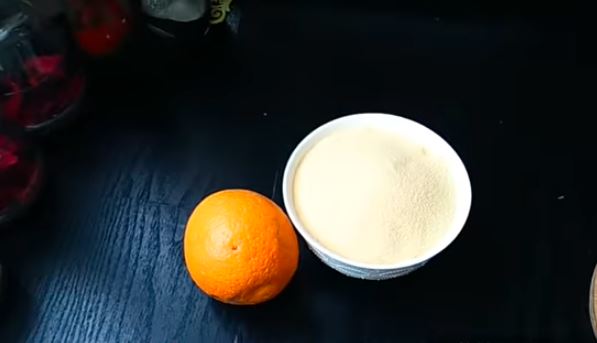 حلوة السميدة والبرتقال بمذاق الزهر سهلة وبكمية وفيرة