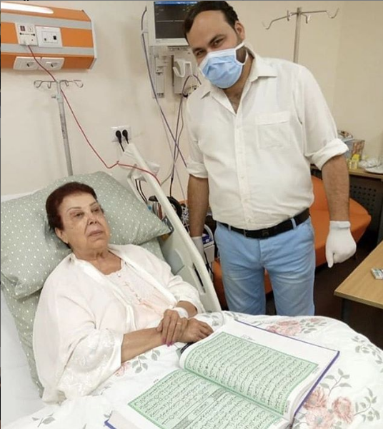 تداول صورة جديدة لرجاء الجداوي من المستشفى بعد إعلان إصابتها بكورونا