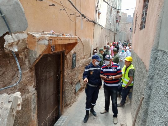 أسرة تنجو من الموت بعد انهيار جزئي للمنزل بالمدينة القديمة لمراكش