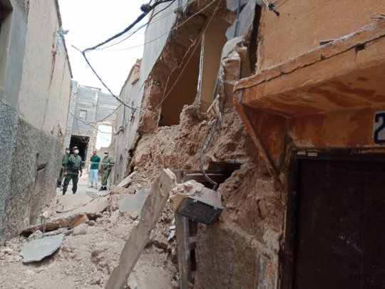 أسرة تنجو من الموت بعد انهيار جزئي للمنزل بالمدينة القديمة لمراكش
