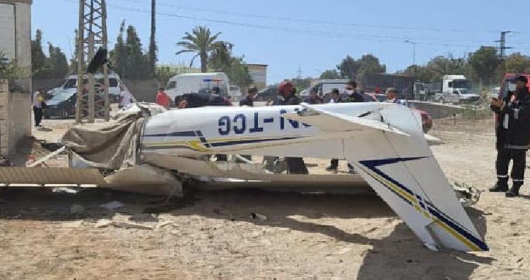 تحطم طائرة خاصة يودي بحياة شخصين بالقرب من القنيطرة