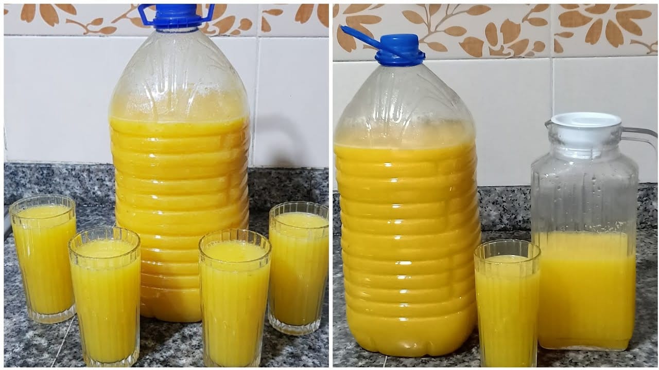 عصير رمضاني بالبرتقال والليمون