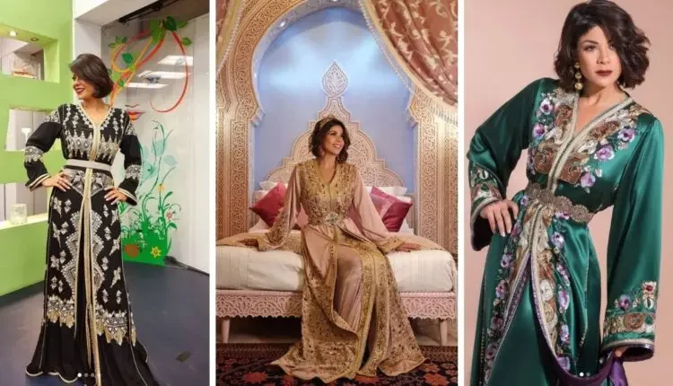 إطلالات أنيقة لعارضة الأزياء ليلى الحديوي بالقفطان المغربي