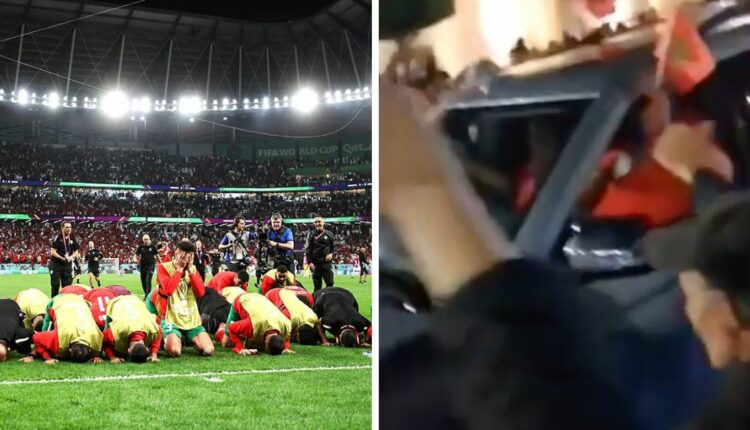 الملك محمد السادس يشارك في الرباط احتفالات صغود المغرب لدور ربع النهائي في كأس العالم