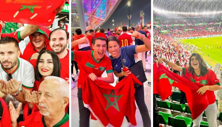 فنانون مغاربة ساندوا المنتخب المغربي من الملعب في قطر