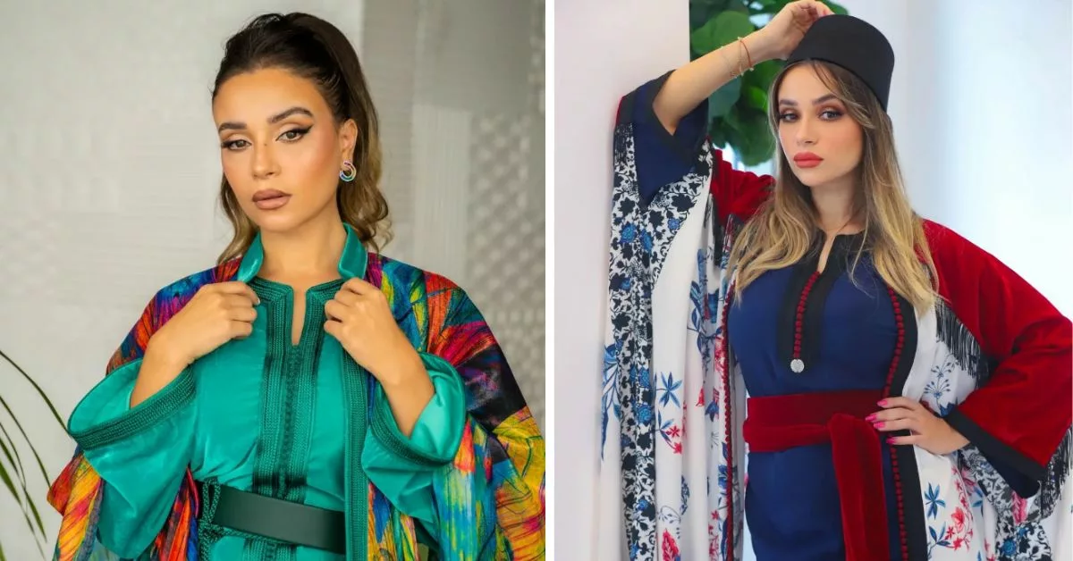 اطلالة الفنانة أحلام الزعيمي بقفطان مخزني في مهرجان فن القفطان