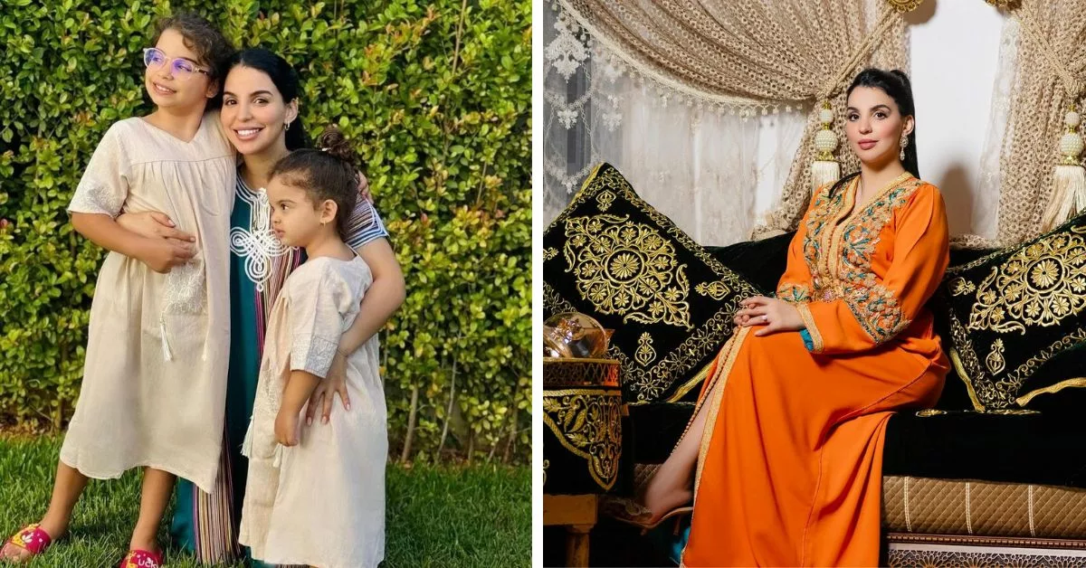 أسماء بيوتي و بناتها بنفس القفطان من حفل عقيقة ابن أختها