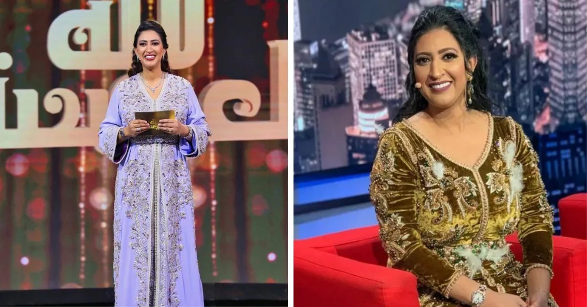 اطلالات دنيا بوطازوت بالقفطان المغربي في برنامج لالة لعروسة 2024