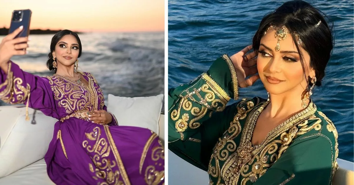 اطلالات الفنانة فاطمة الزهراء الابراهيمي بالقفطان المغربي