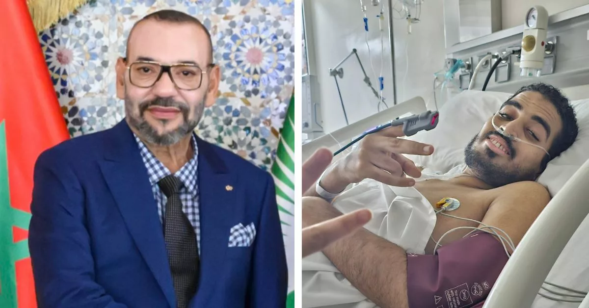 من غرفة الانعاش هشام يوجه رسالة للملك محمد السادس