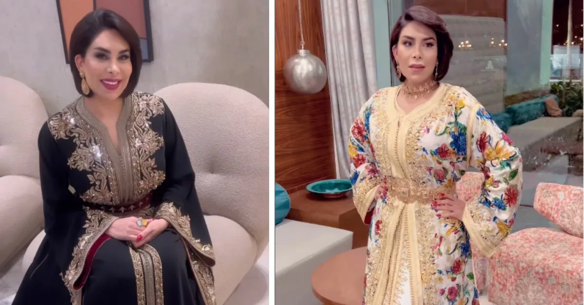 استقبال الفنانة نجاة رجوي بمقر السفارة بمدريد قبل حفلها الكبير بمناسبة عيد العرش