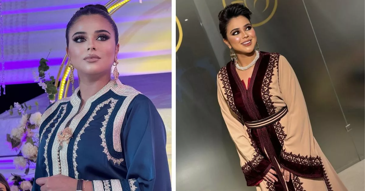 اطلالات الفنانة صاحبة الصوت المميز سلمى الشنواني بقفطان المناسبات