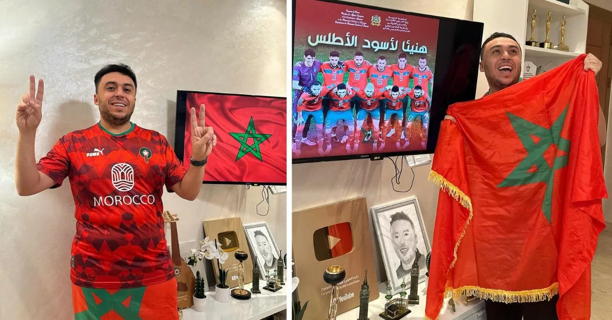 تزامنا مع فوز المنتخب الوطني زكرياء الغافولي يصدر أغنيته الرائعة عن المغاربة