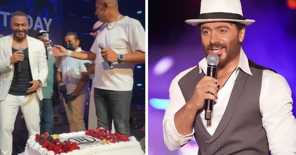 بمناسبة عيد ميلاده تامر حسني ينشر صوره مع ابنة أخيه معبرا عن حبه