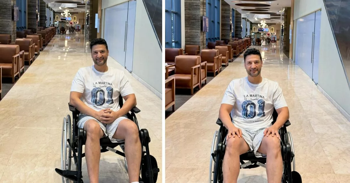 عادل بلحجام يبدأ أولى حصص العلاج الفيزيائي