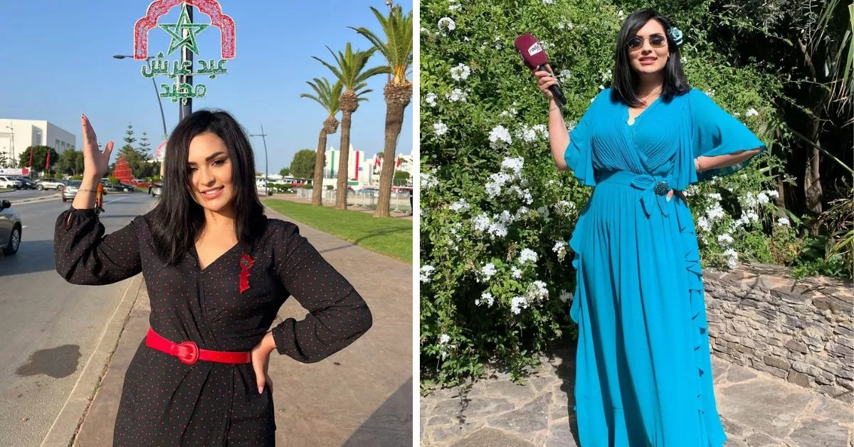 بقفطان مغربي ساحر الاعلامية بشرى الضو تغني للملك بمناسبة عيد ميلاده