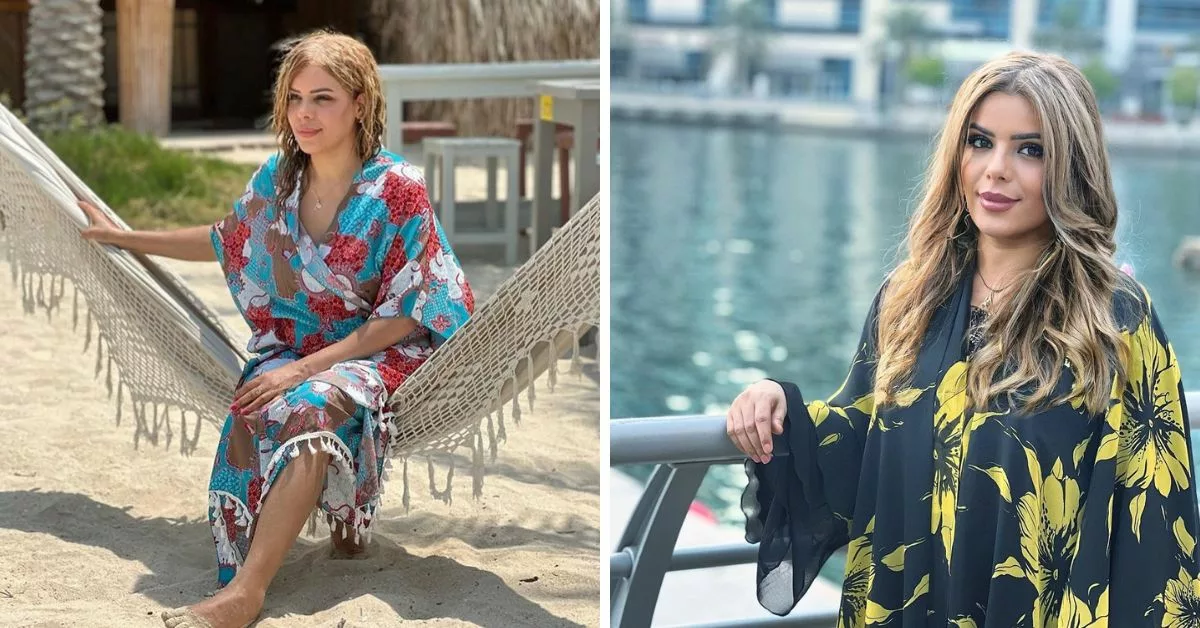 بشرى ايجورك تستمتع بالعطلة الصيفية على شاطئ الفجيرة بالإمارات