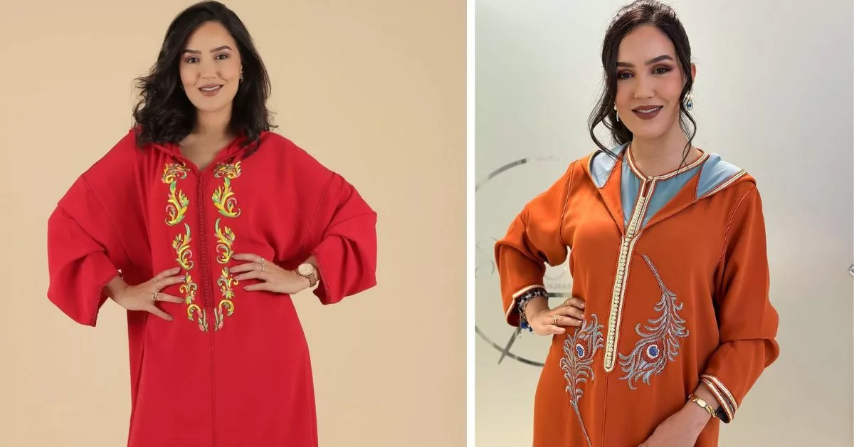 اطلالات راقية للفنانة هند بنجبارة بالجلابة المغربية