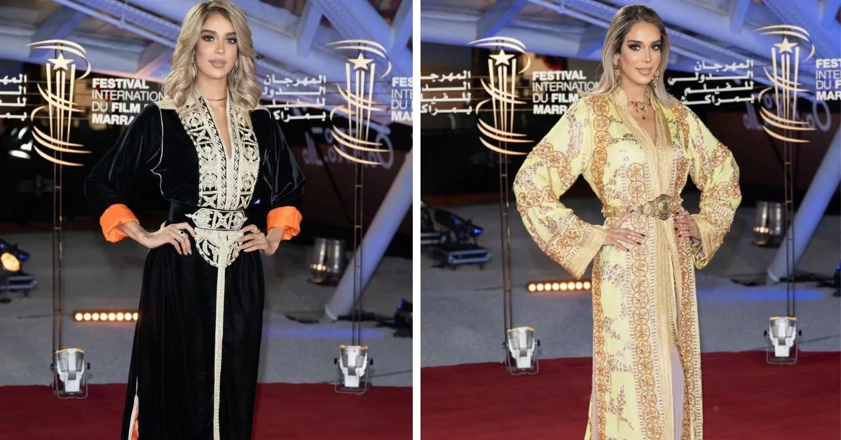 اطلالات متنوعة للفنانة كريمة غيث بالقفطان المغربي بلمسة أمازيغية