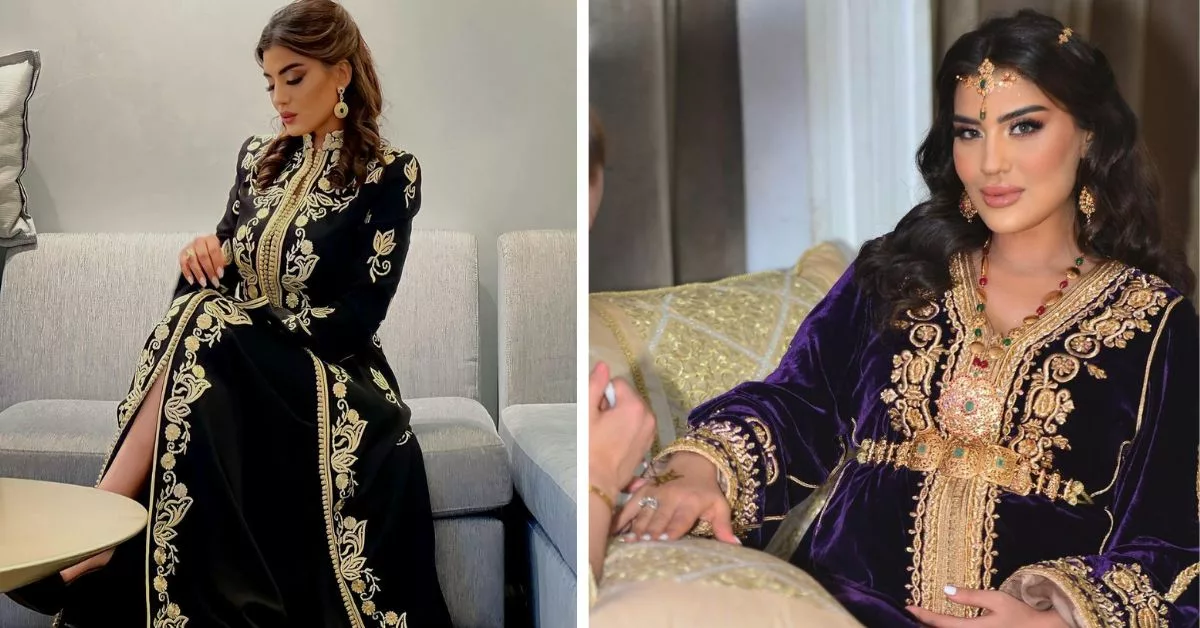 اطلالات متنوعة للفنانة مريم باكوش بالقفطان المغربي