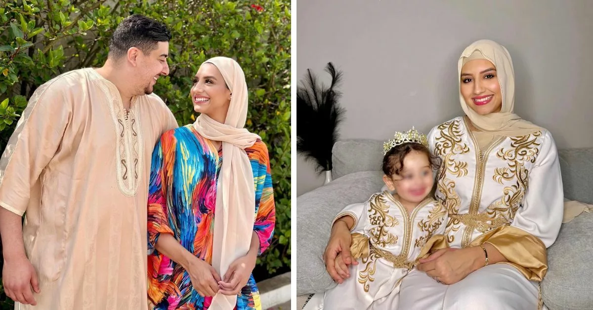 لأول مرة اليوتوبر مريم صواب في فيديو حميمي بالزي التقليدي رفقة زوجها و ابنتها