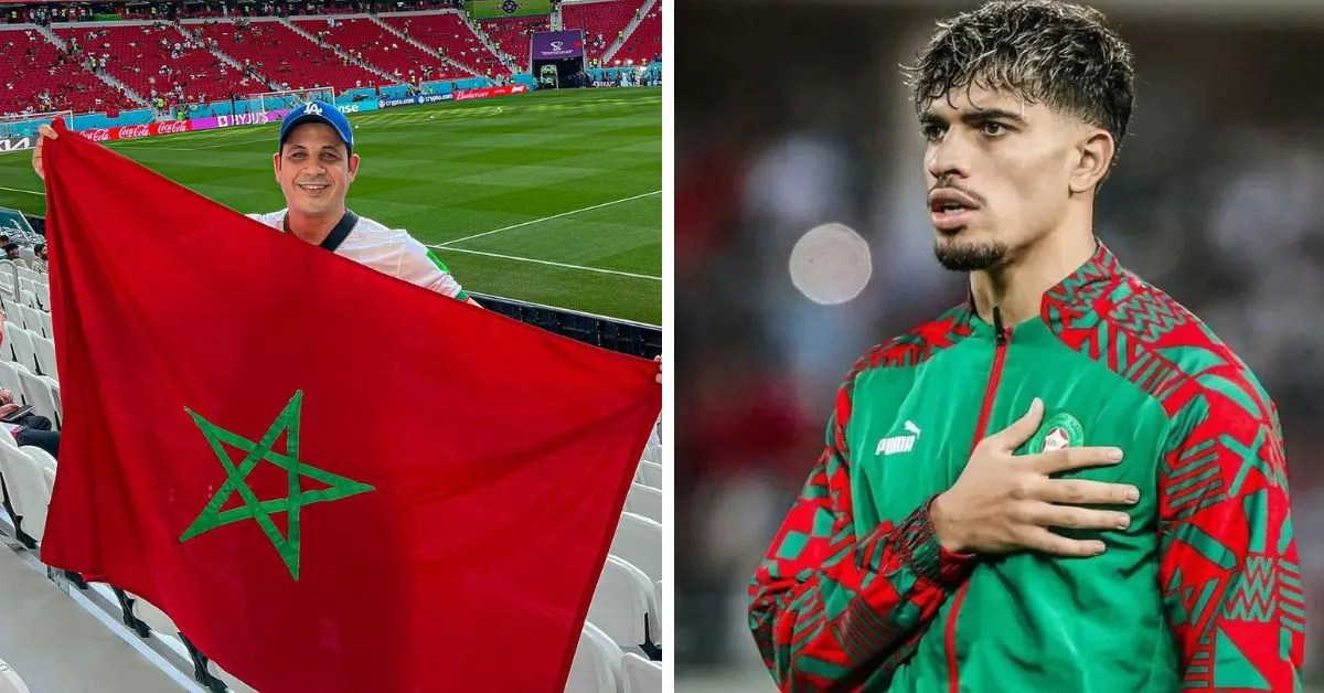 عدنان موحجة رفقة اللاعب عبد الصمد الزلزولي في لقاء مفاجئ