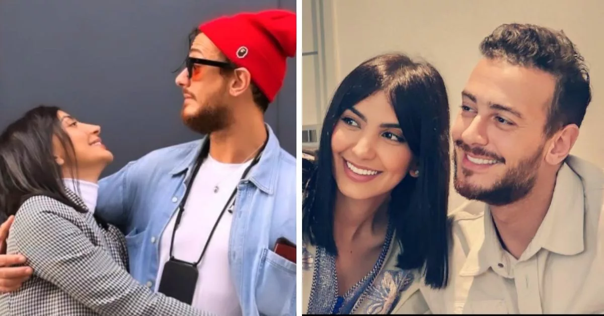 على الطريقة المغربية سعد المجرد و زوجته يحتفلان بذكرى زواجهما