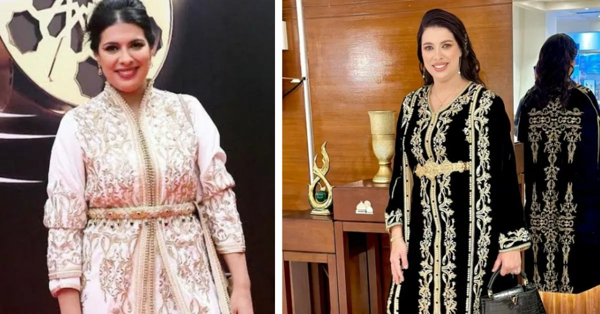 مونية لمكيمل باطلالة مبهرة بالقفطان المغربي في برنامج "جماعتنا زينة"