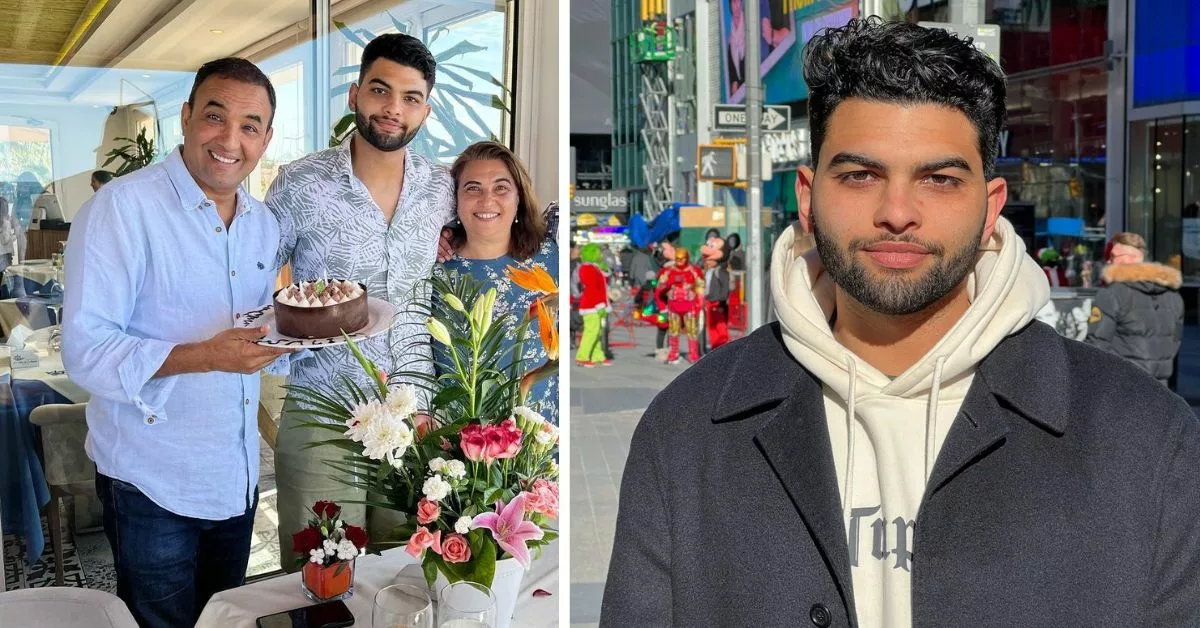 رشيد الوالي يحتفل بعيد ميلاد ابنه