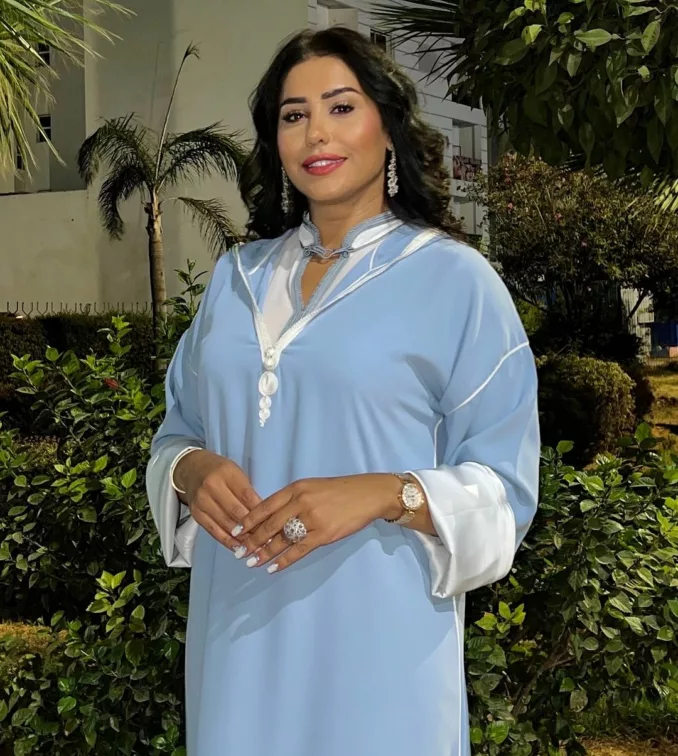 اطلالات الفنانة هدى سعد بالجلابة المغربية بقطعتين