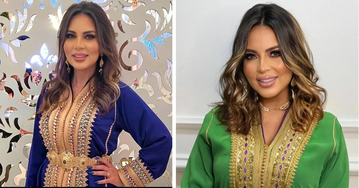 بالقفطان المغربي فاطمة الزهراء العروسي تتألق في حفل استقبالها بجدة