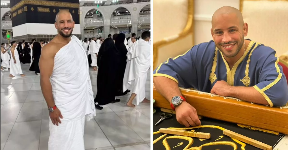 أبو زعيتر يتلقى هدية مميزة أثناء تأدية مناسك العمرة