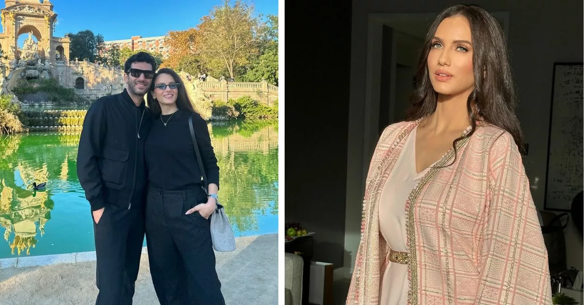 ايمان الباني تحتفل بعيد ميلادها رفقة زوجها