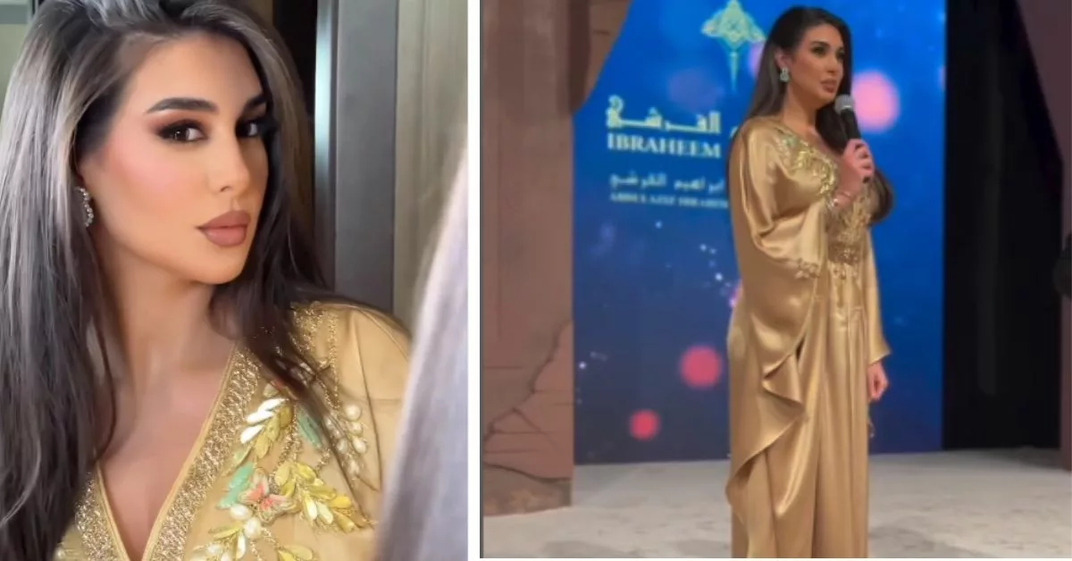 ياسمين صبري تتألق بكندورة مغربية سوداء في اخر ظهور لها