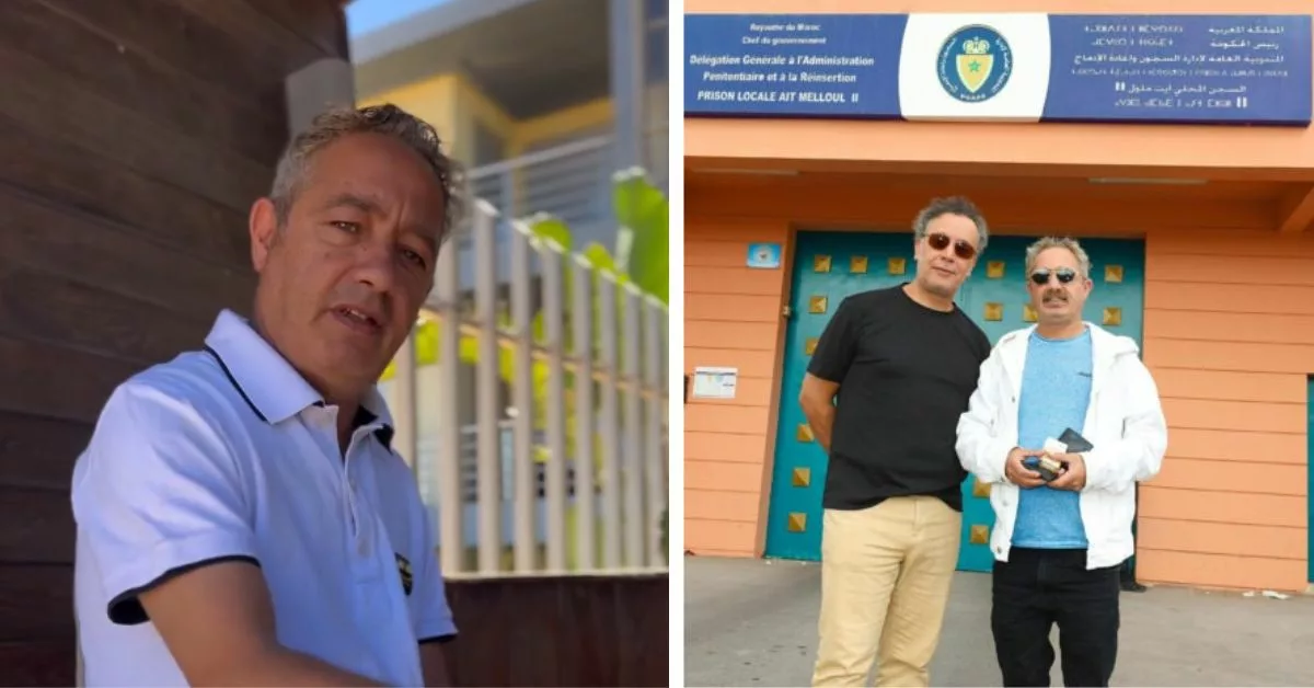 رفيق بوبكر يطل على متابعيه من داخل السجن المحلي لمدينة أكادير