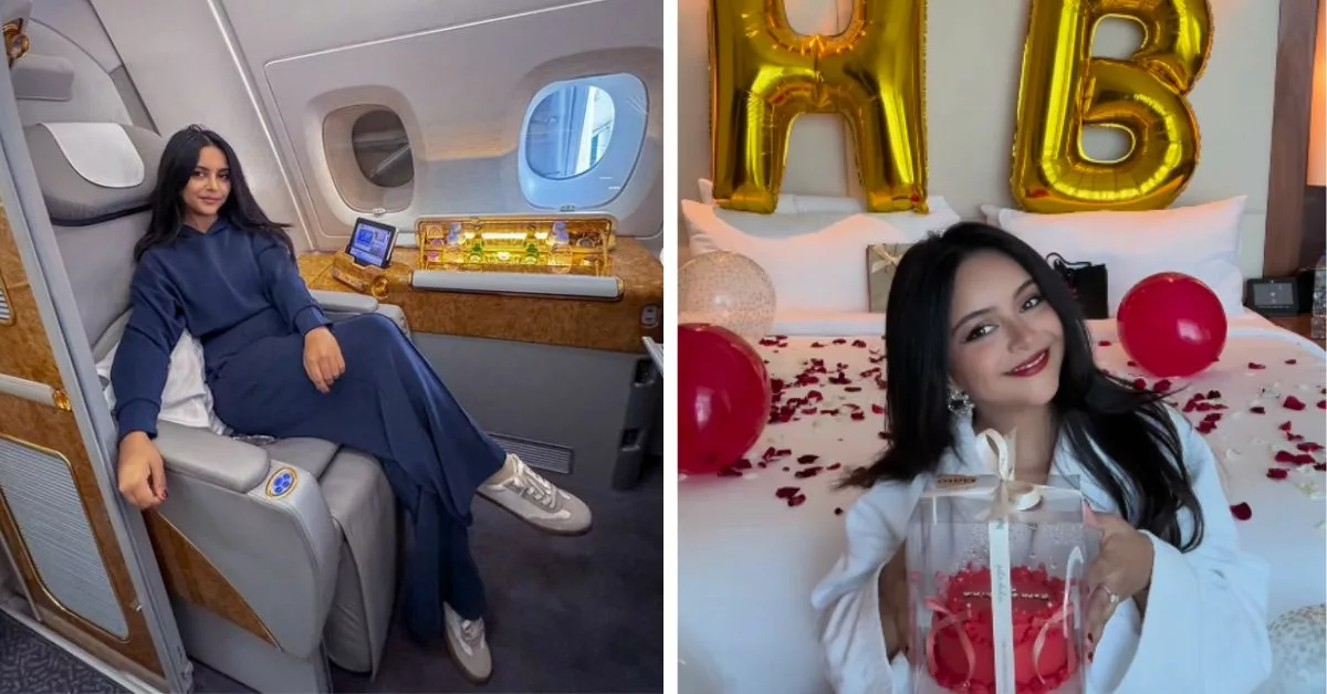 للمرة الثانية فاطمة الزهراء الابراهيمي تحتفل بعيد ميلادها في دبي