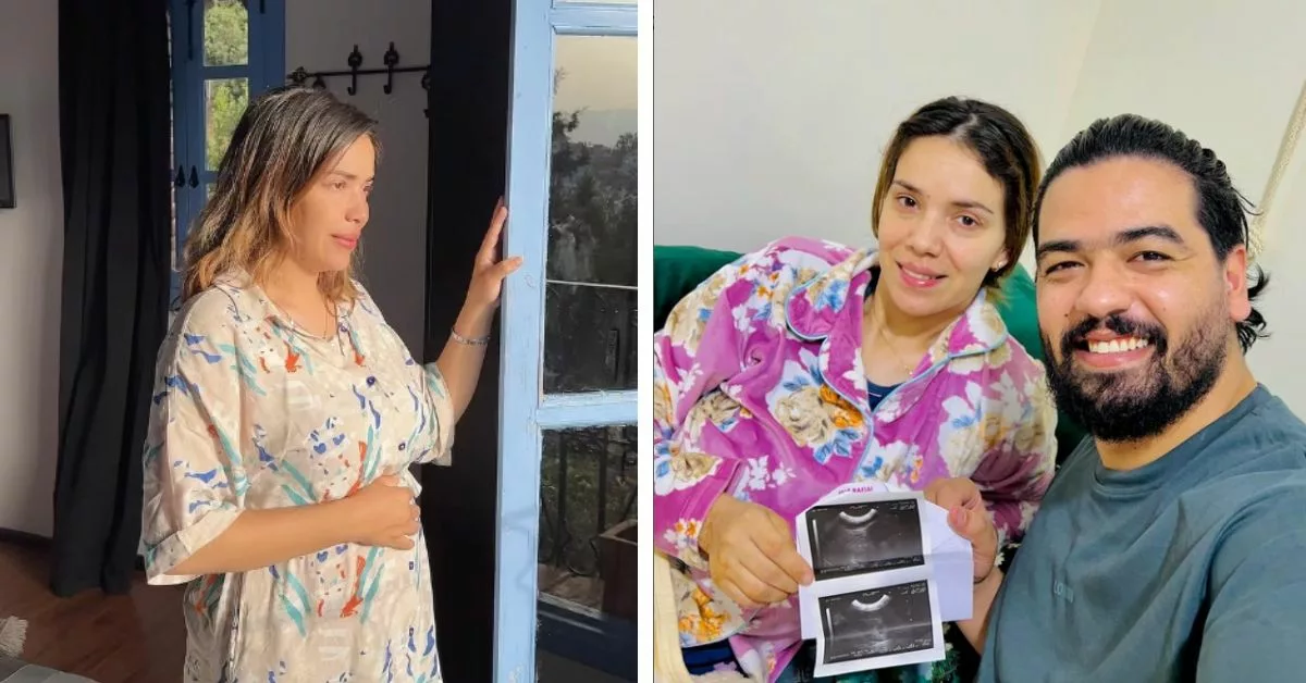 الشاف ليالي تحتضن مولودها و تخرجه من المستشفى بعد تحسن حالته الصحية