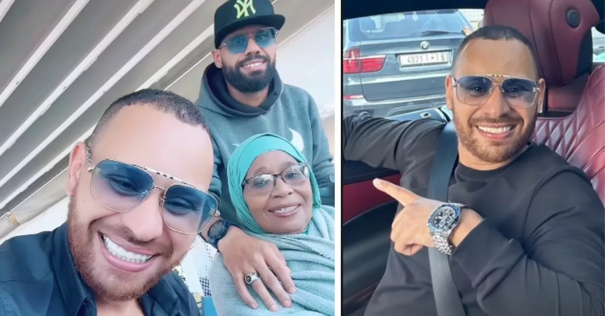 محمد الريفي يستمتع بوقته رفقة أبناء أخته الكفيفة