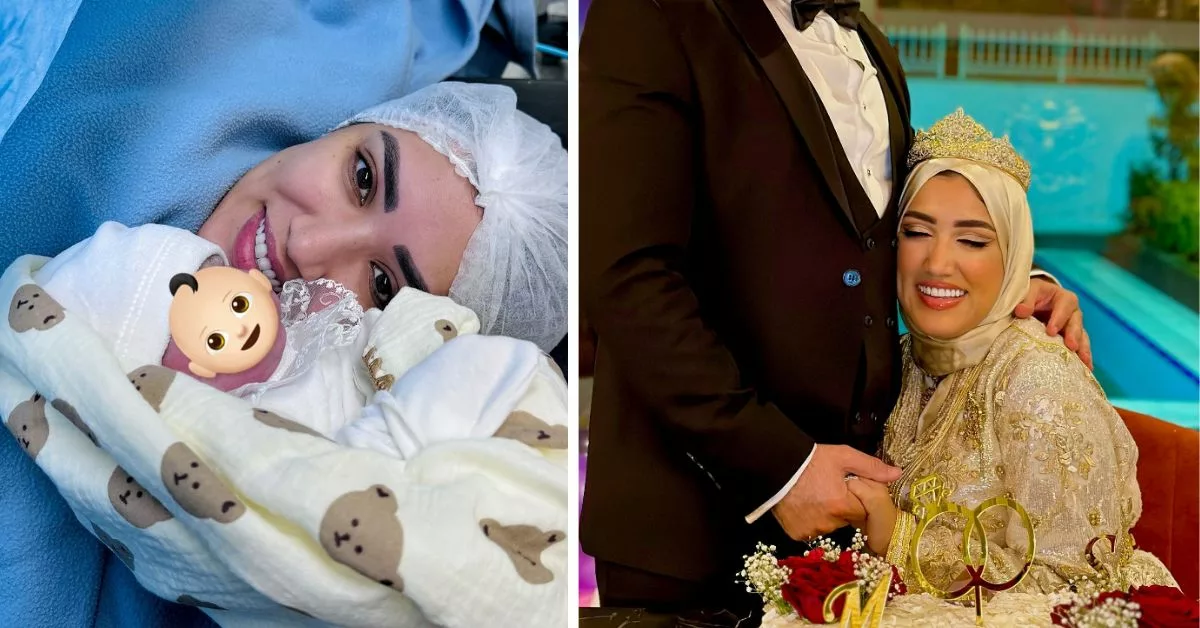 بعد ولادتها سارة أبوجاد تحظى بهدية فخمة من زوجها