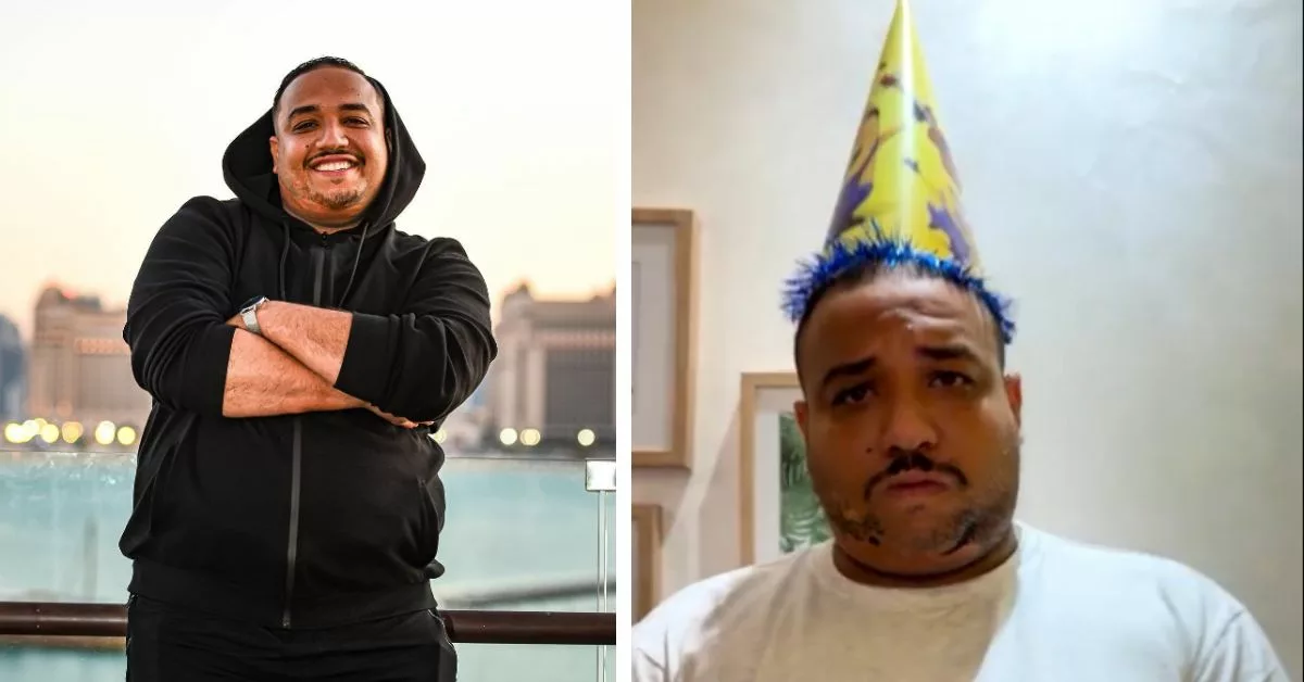 الزبير هلال يفاجئ والدته في عيد ميلادها