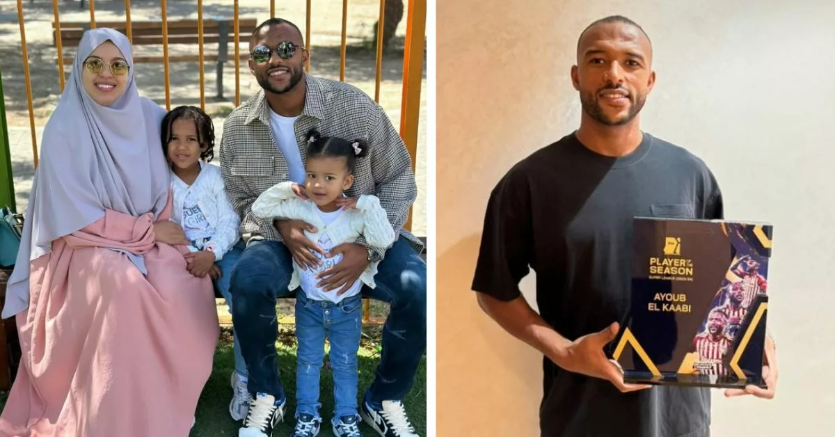 بحضور زوجته اللاعب أيوب الكعبي يفوز بجائزة أفضل لاعب أجنبي في اليونان