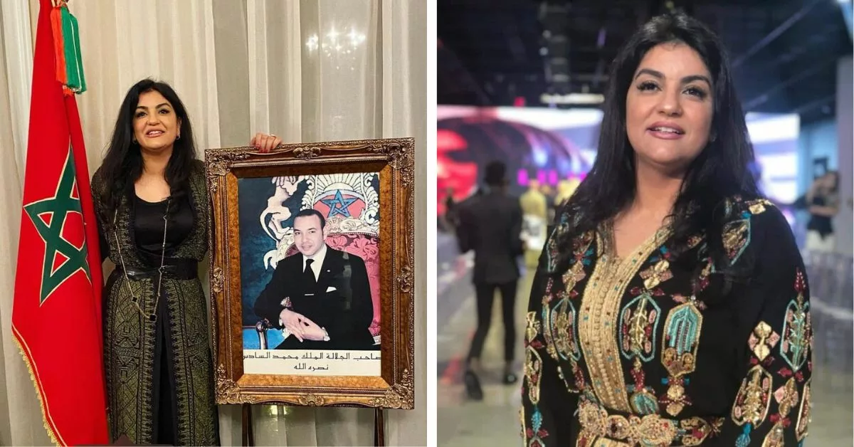 فاطمة الزهراء الإدريسي تبهر سفراء العالم بعرض قفطان مغربي بلمسة صحراوية أصيلة