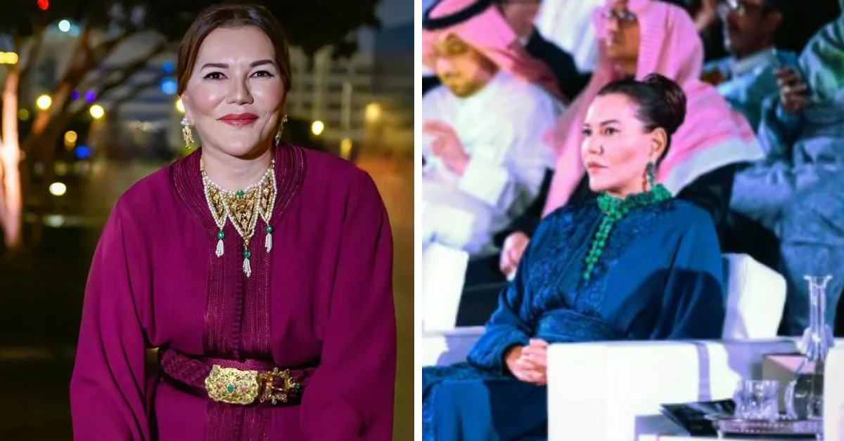الأميرة لالة حسناء تتألق بالقفطان المغربي في حفل عرض التبوريدة بقطر