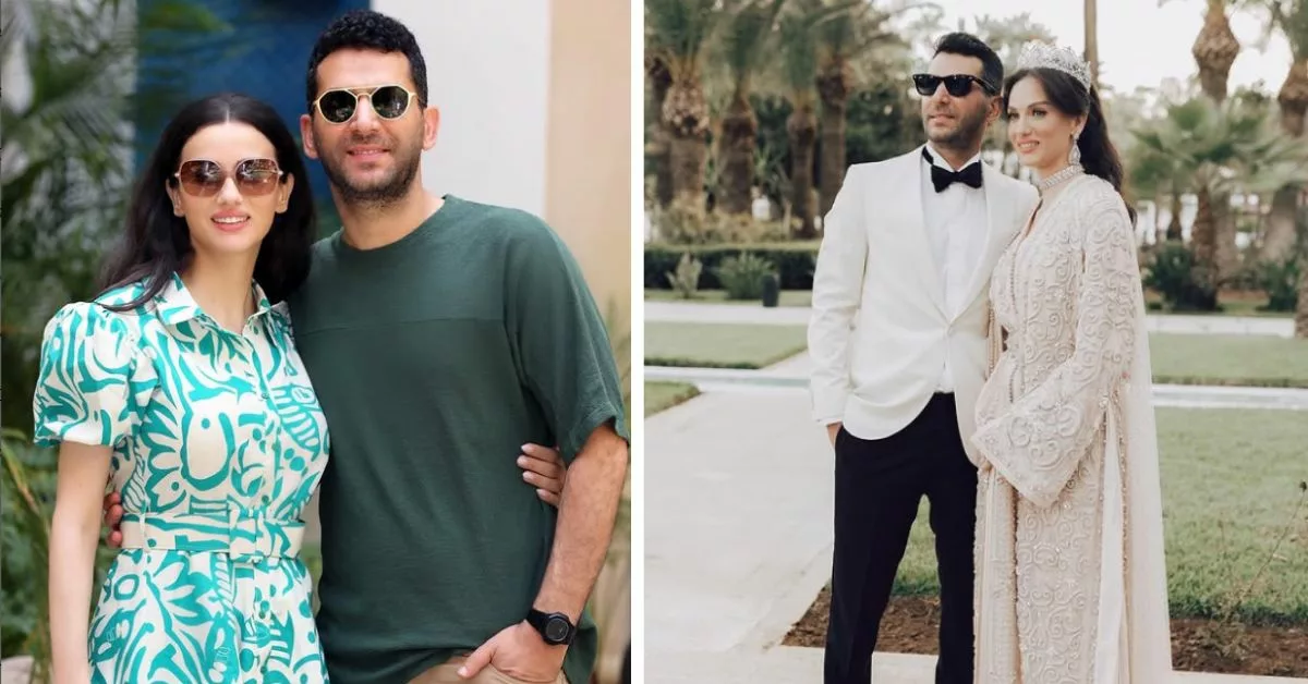 ايمان الباني و زوجها يحتفلان بعيد زواجهما الثامن