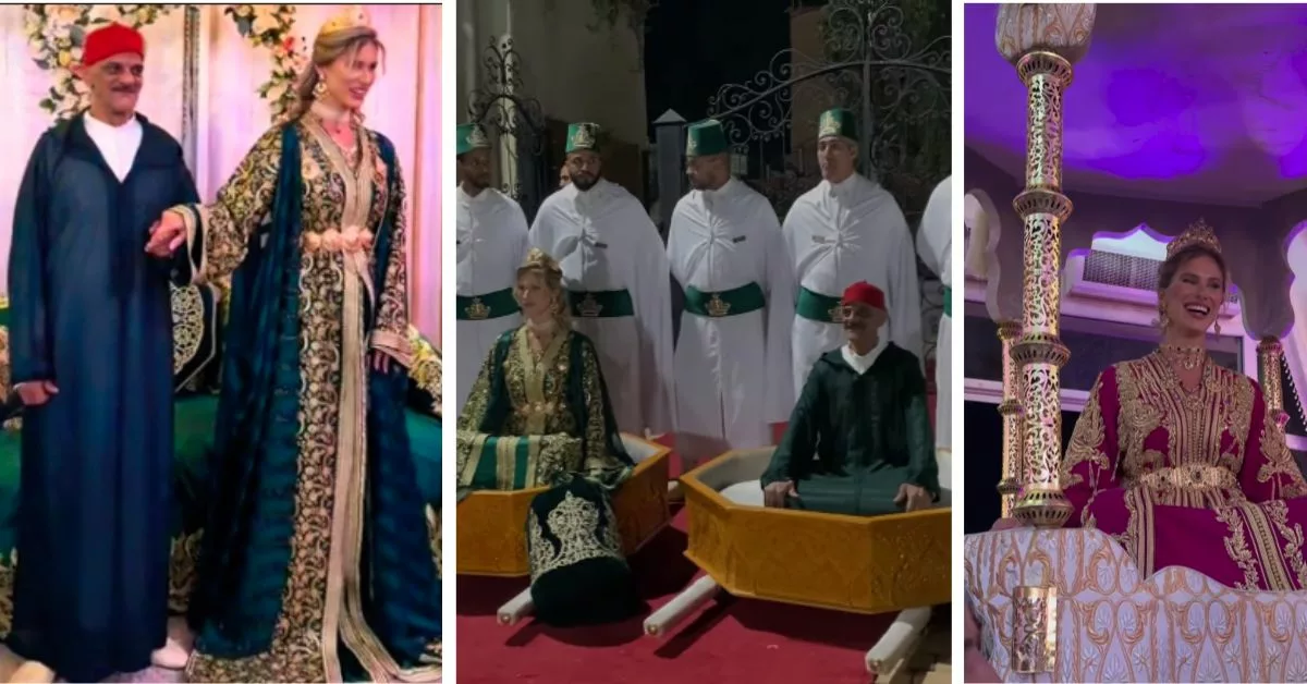 حقيقة زواج عبد الاله المسيح من فتاة أجنبية بالطقوس المغربية